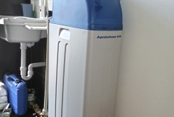 AquaSoftener 350 water softener in the housing unit