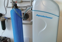 Water Softening AquaSoftener + UV lamp to protect against bacteria